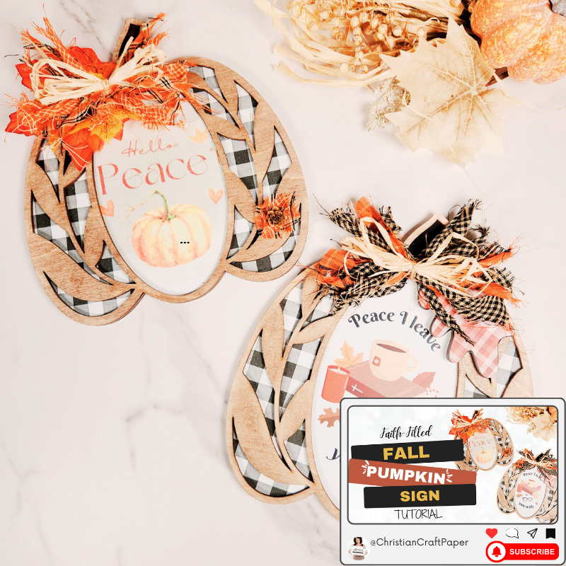 Fall Into His Grace: Layered Pumpkin Sign Craft Tutorial