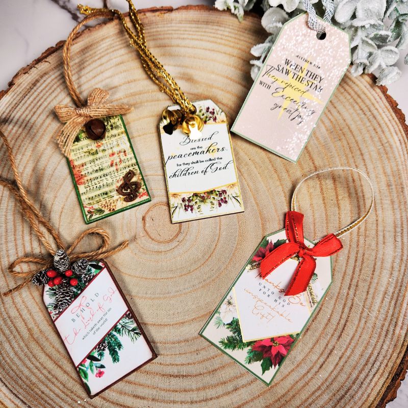 How To Make Christmas Gift Tags From Printables | Featuring 2025 Faith Bundles Printable