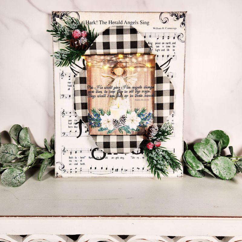 How To Make a Lighted Busted Canvas with Printables | Christian Craft Paper Tutorial