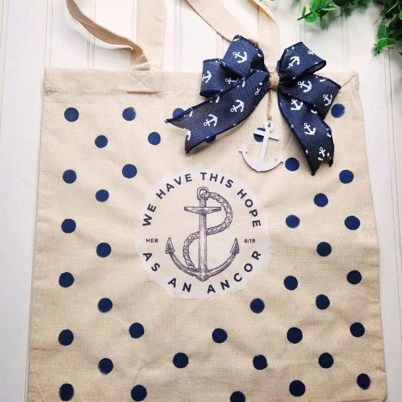 Anchored In Hope Tote Bag Tutorial