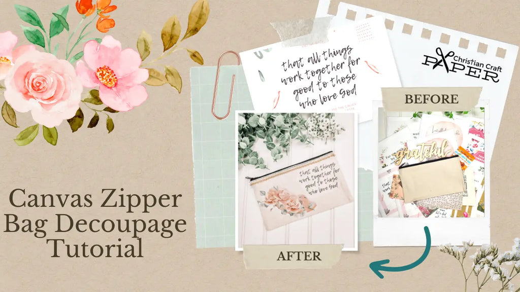 Canvas Zipper Bag Tutorial