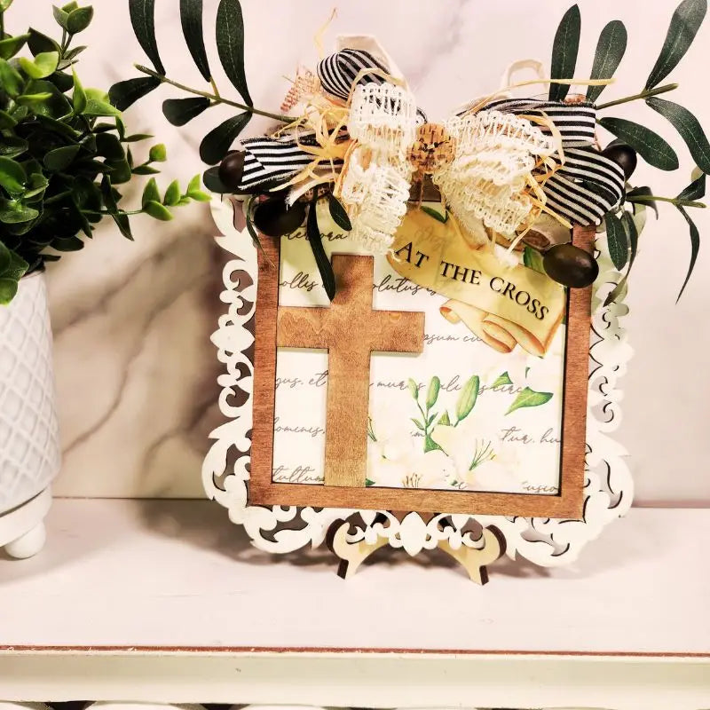 At The Cross Pop & Swap Sign Tutorial | Faith-Based