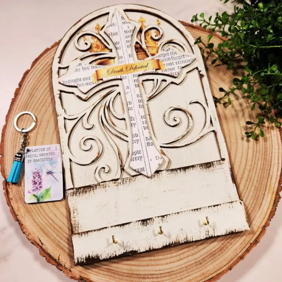 Creating a Christian Craft Layered Keyholder with Christ
