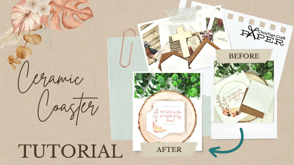Discover the Art of Decoupage: Create a Stunning Ceramic Tile with Psalm 73:26 Napkin
