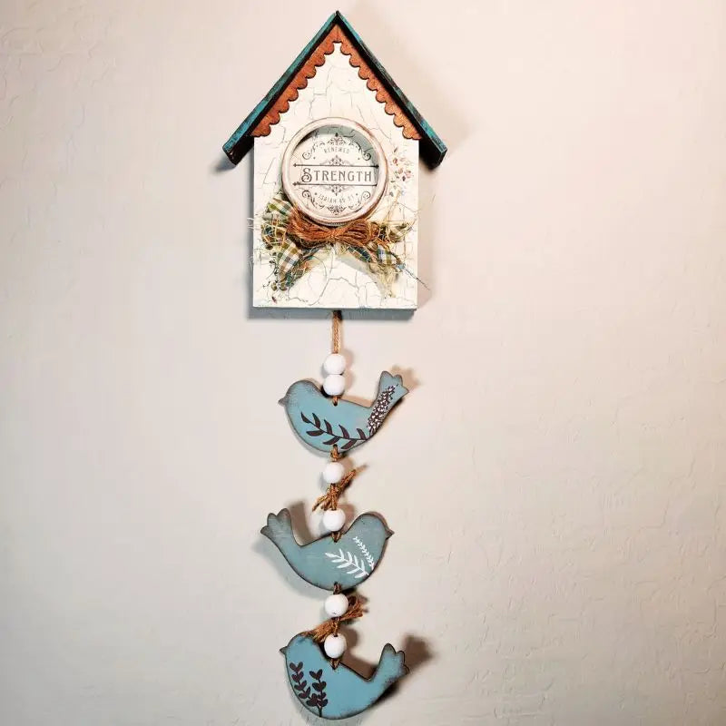 DIY Hanging Birdhouse Wall Decor Tutorial | Mason Jar Ring