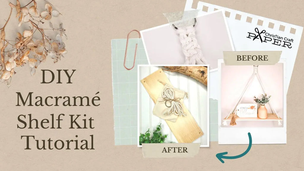 DIY Macramé Hanging Craft Shelf Kit