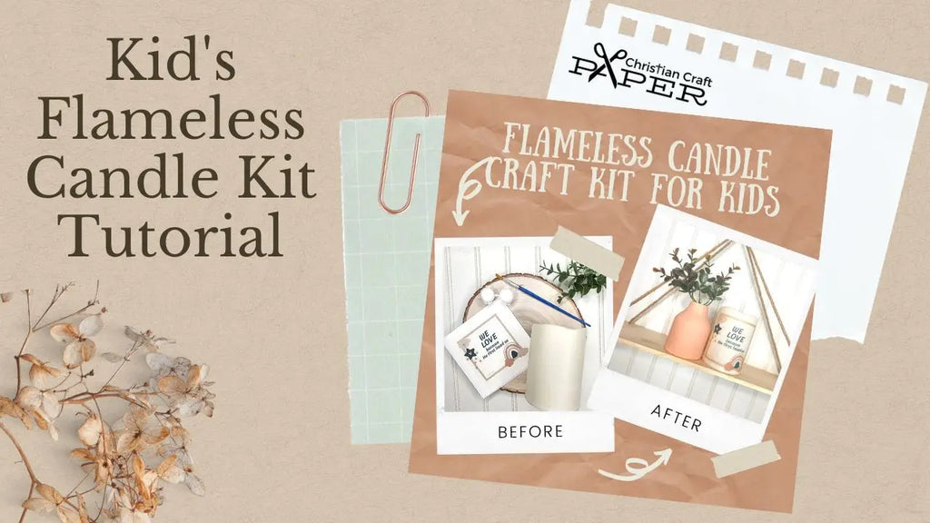 Flameless Candle Craft Kit For Kids Tutorial