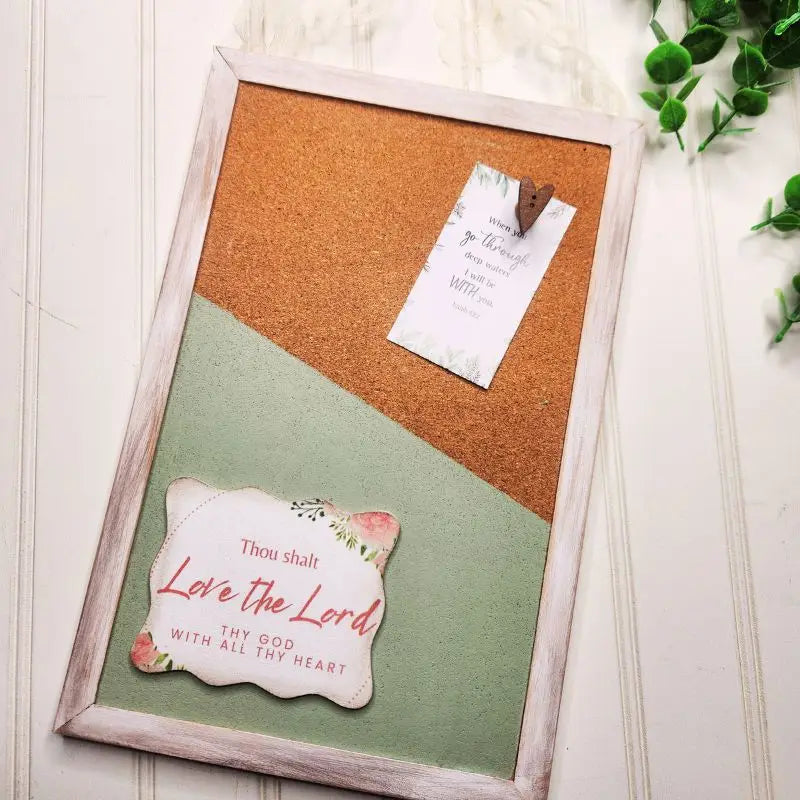 Heart Of Faith Corkboard Project- July 2024 Crafting &