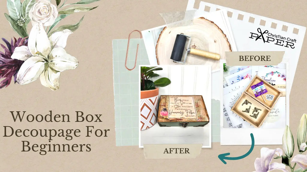 How To Antique & Decoupage A Small Wooden Box | For Beginners