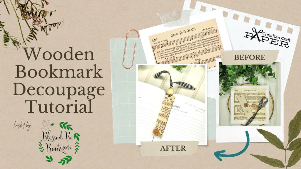 How To Decoupage a Wooden Bookmark | For Beginners