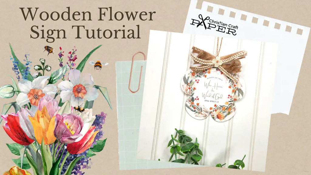 How To Decoupage A Wooden Flower Sign For Beginners