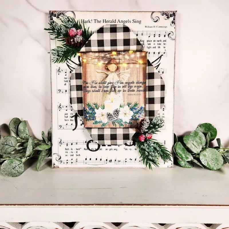 How To Make a Lighted Busted Canvas with Printables