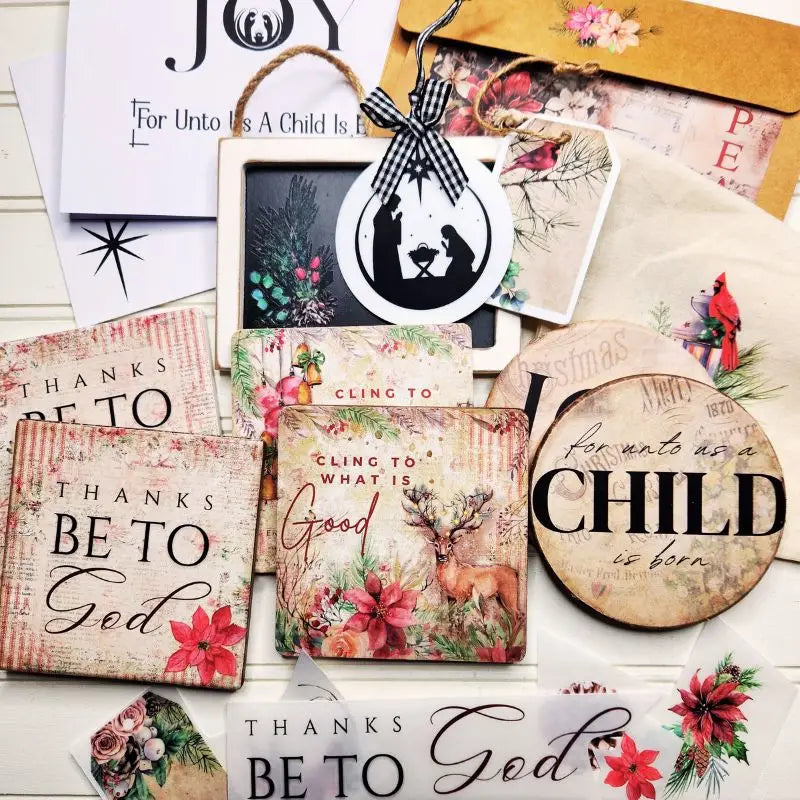 How To Make Christmas Coasters (& MORE) with Our Sacred
