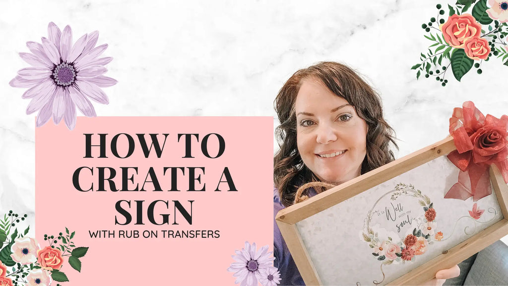 It Is Well Rub On Transfer Metal Sign Tutorial