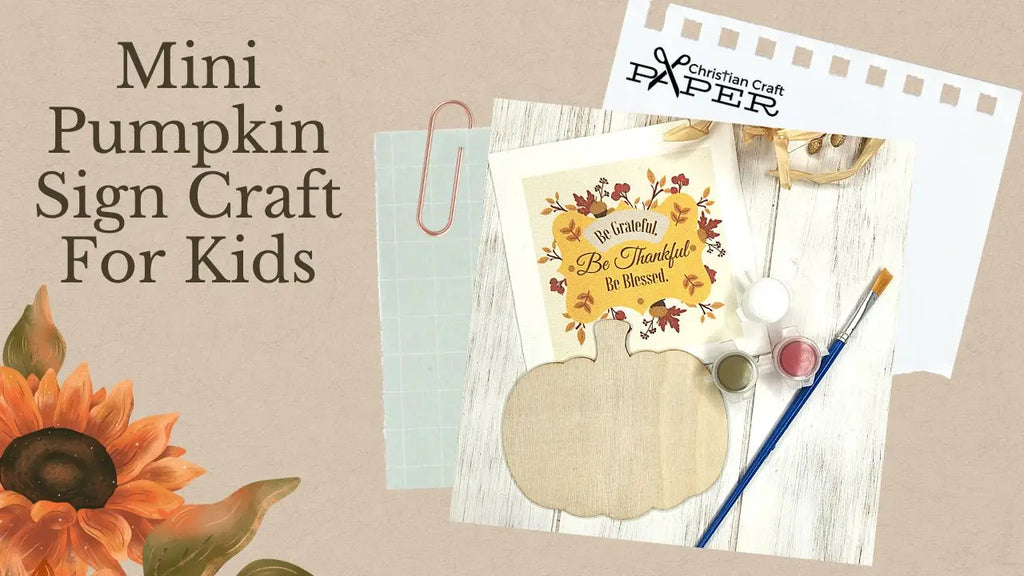 Mini Pumpkin Decoupage Craft For Kids
