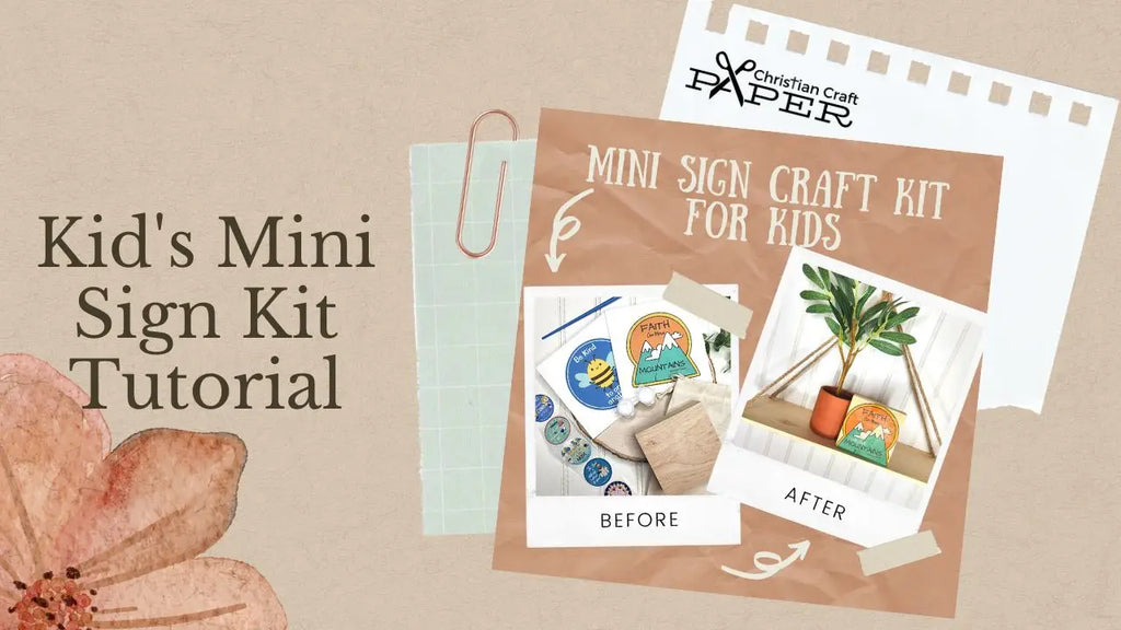 Mini Sign Craft Kit For Kids Decoupage Tutorial