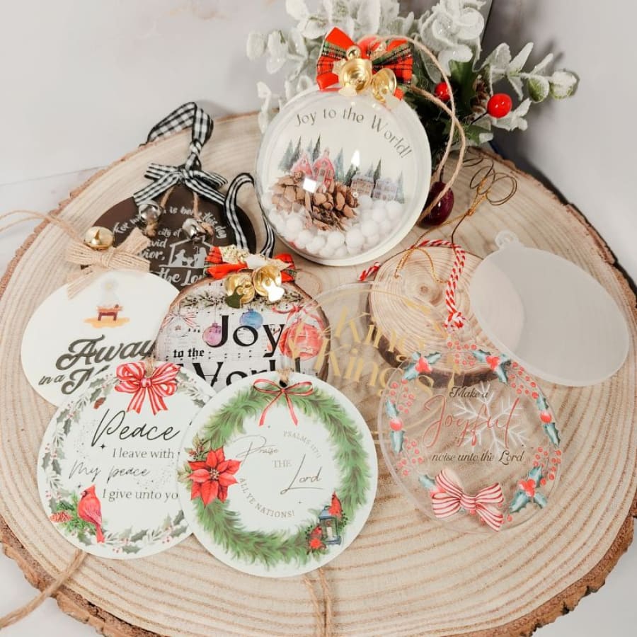 How to Make Faith-Filled Ornaments With Rub-On Transfers