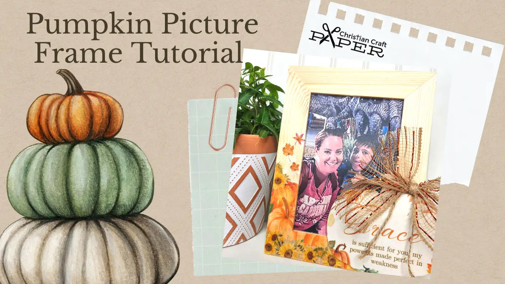 Easy Fall Pumpkin Solid Wood Picture Frame Tutorial