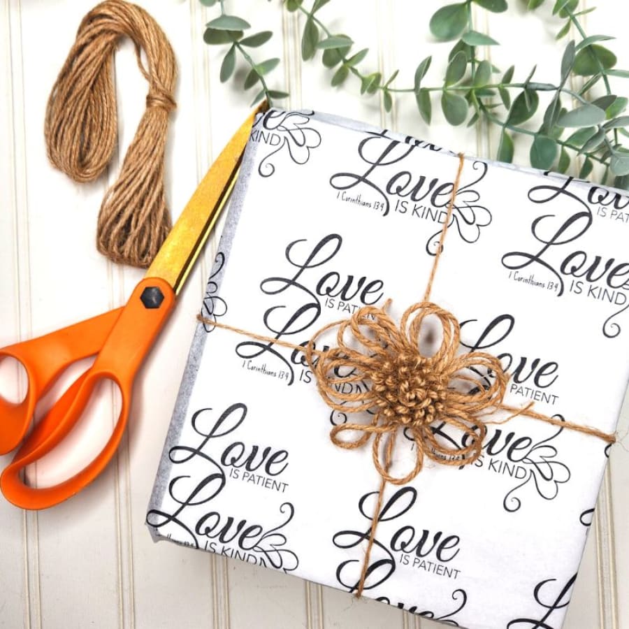 1 Corinthians 13:4 | Bible Verse Gift Tissue Sheets [10 