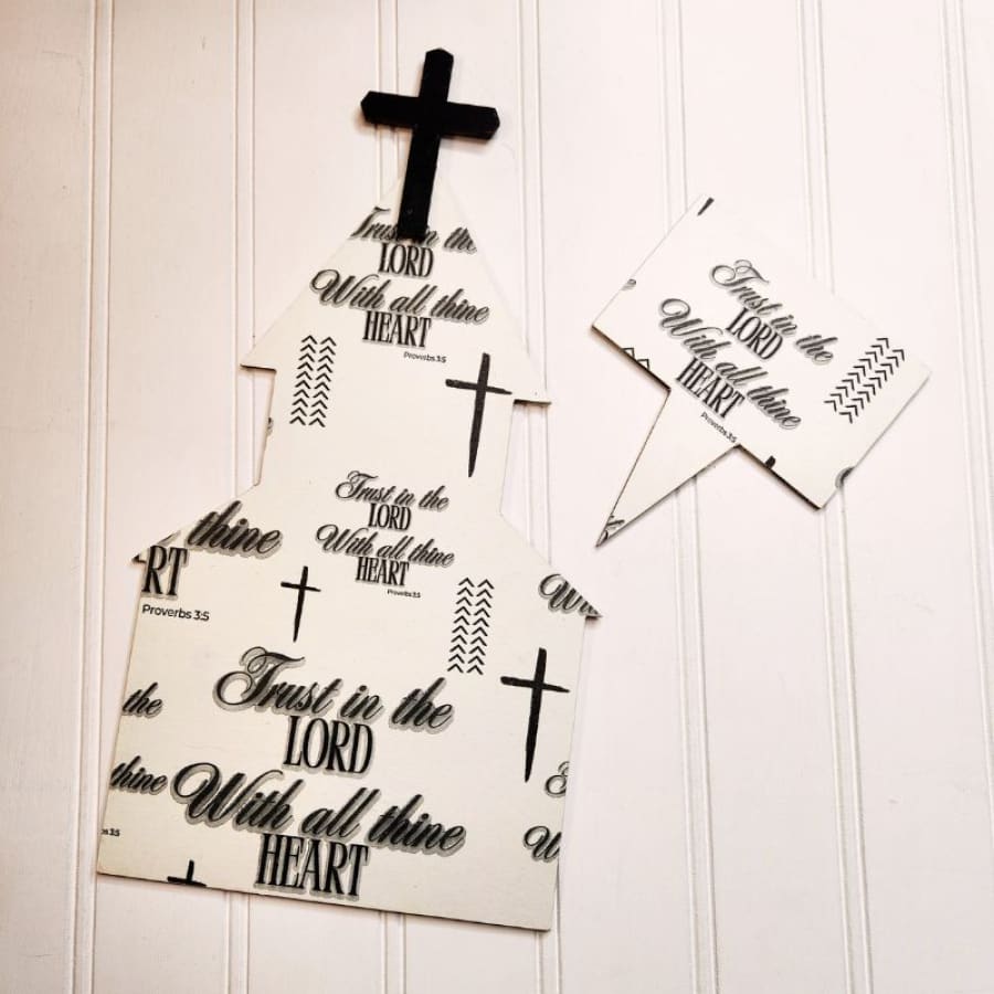 10.25’’ Church Shaped Blank For Decoupage