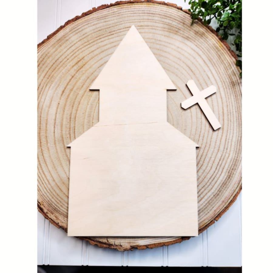 10.25’’ Church Shaped Blank For Decoupage