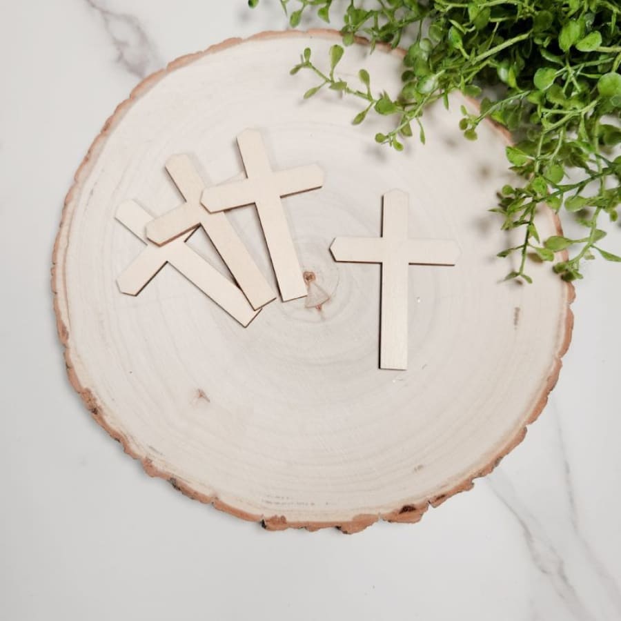 2’’ Mini Cross For Decoupage 4-PK