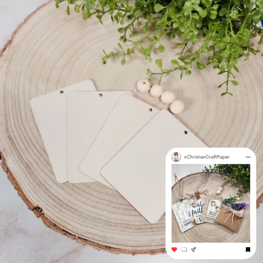 4 Pack Gift Tag & Bead Set (with FREE Printable Tag Designs)