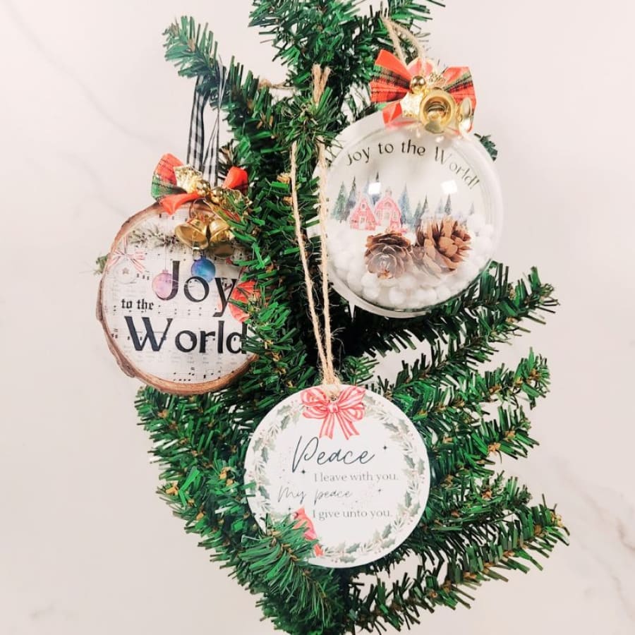 Ornament Maker Kit – DIY Scripture Ornaments with Rub-On