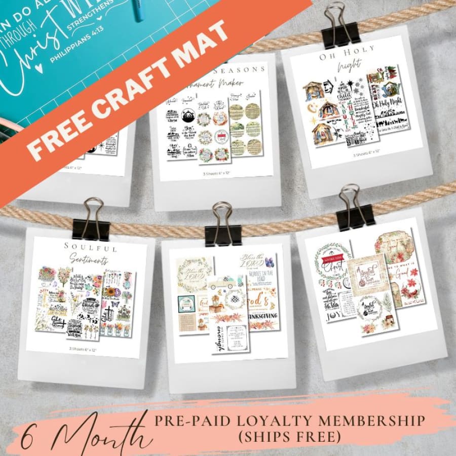 6 Month ’Crafting & Christ Transfer Club’ Pre-Paid
