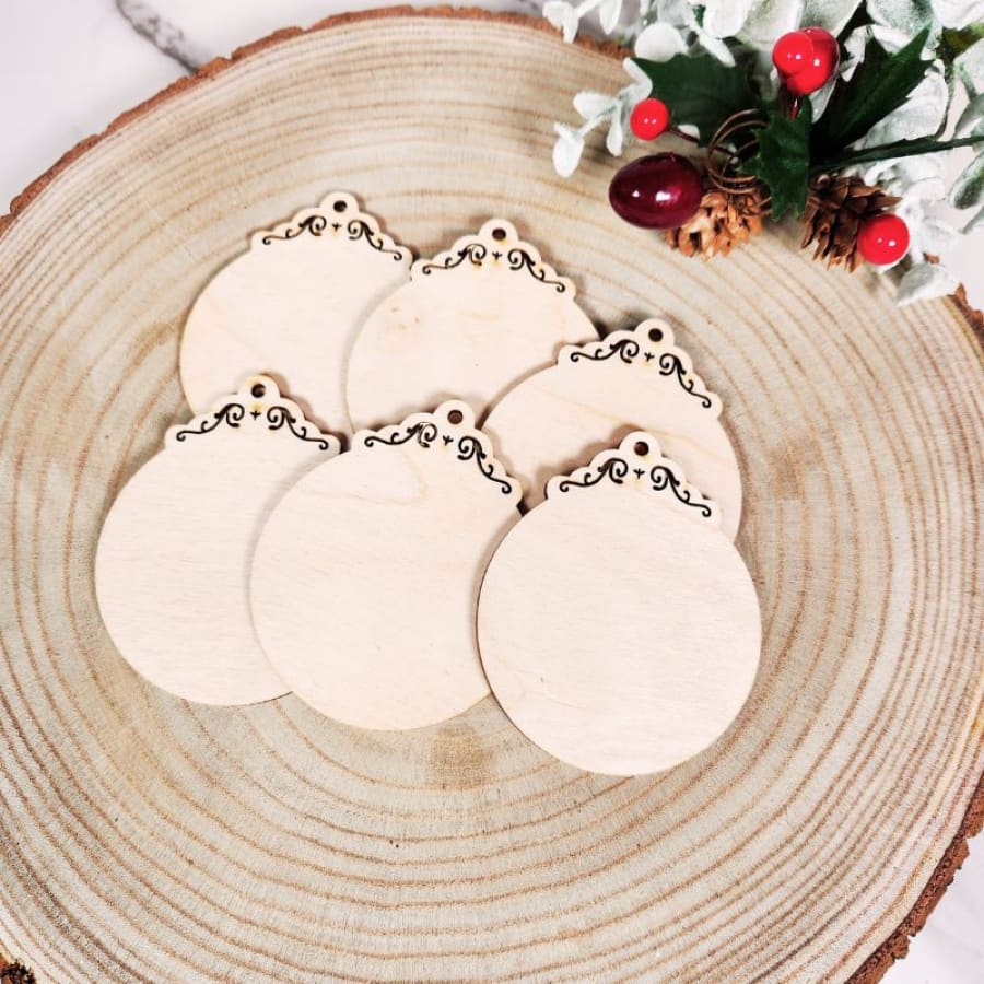6PK Vintage Ornaments