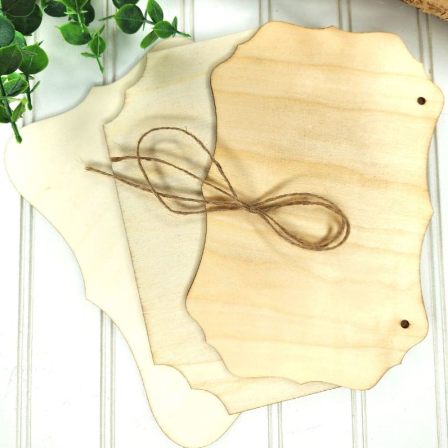 8.8 x 5.7 Unfinished Wood Sign