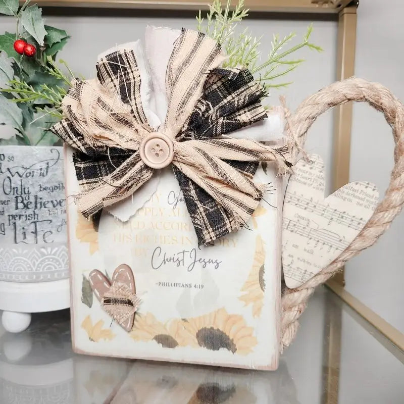 Riches In Glory Philippians 4:19 Christian Paper Decoupage