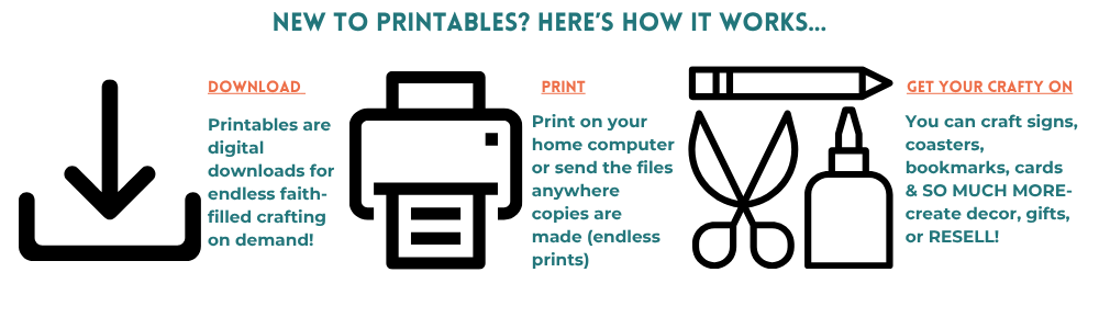 🖨 Quick Craft DIGITAL Printables