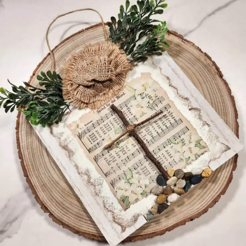 Christian Paper Decoupage Napkins Inspired by a Beloved Hymn