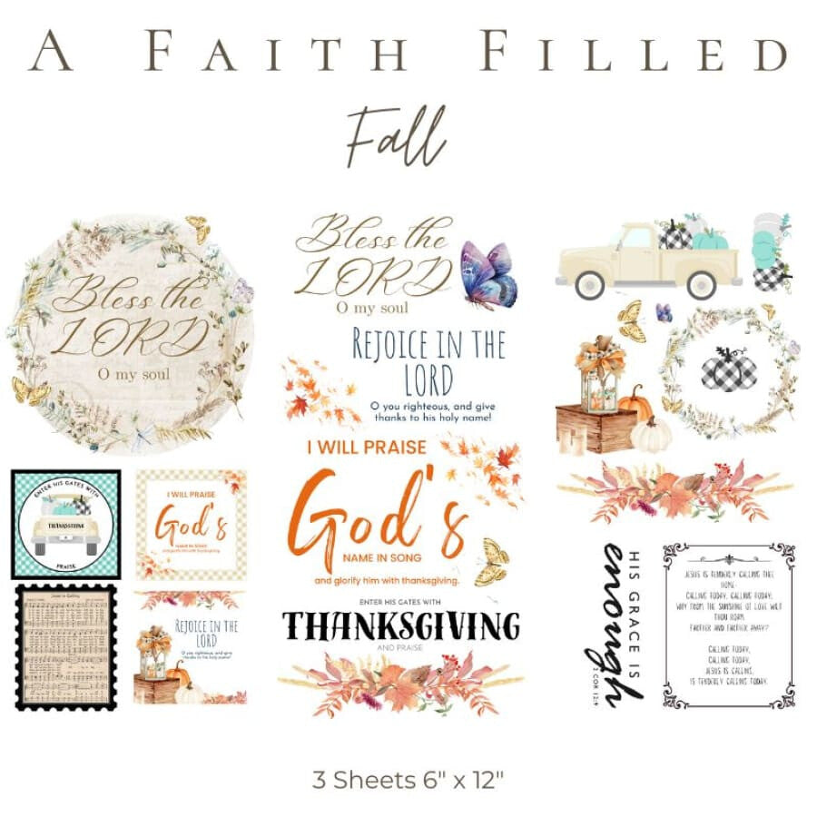 A Faith Filled Fall | Rub On Transfers For Crafts