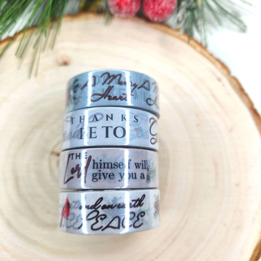 A Merry Heart Proverbs 17:22 Christian Washi Tape