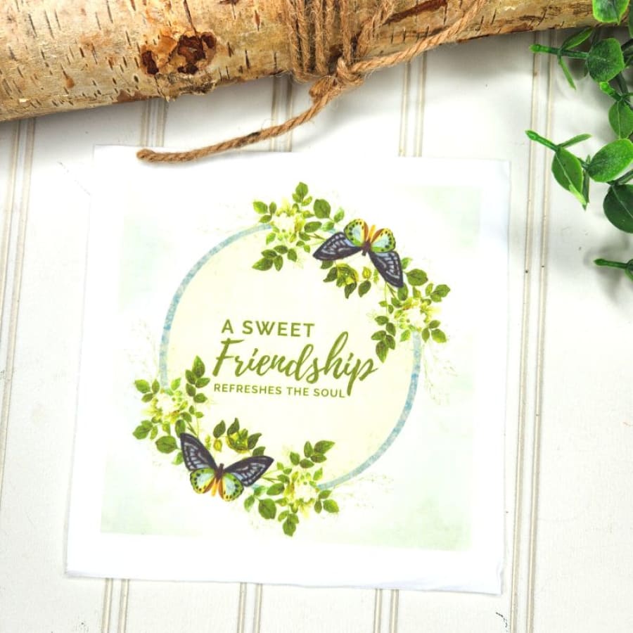 A Sweet Friendship Proverbs 2:7-9 Christian Paper Decoupage