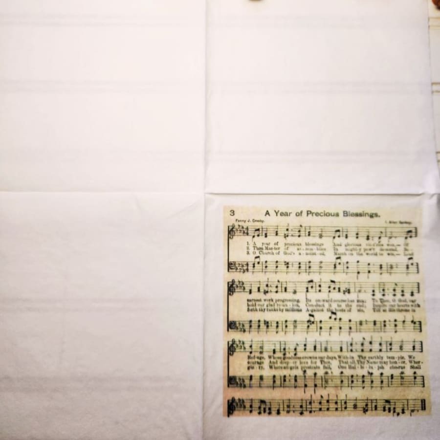 A Year Of Precious Blessings Hymn Christian Paper Decoupage