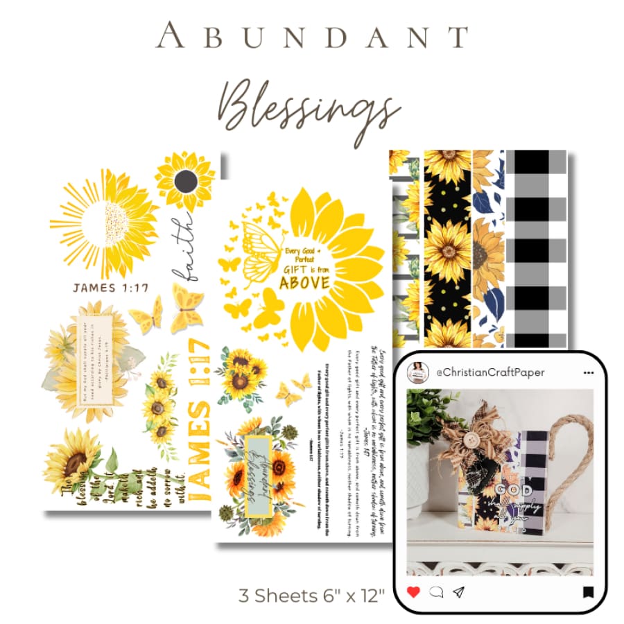 Abundant Blessings Rub On Transfers