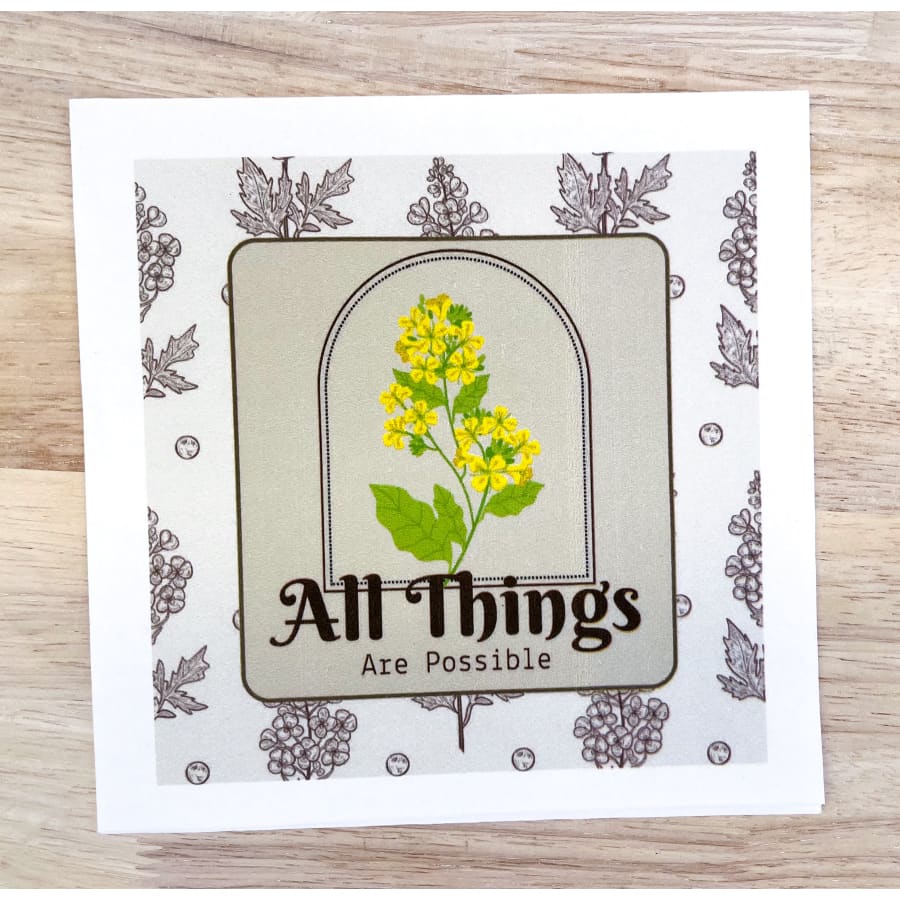 All Things Possible Matthew 19:26 Christian Paper Decoupage