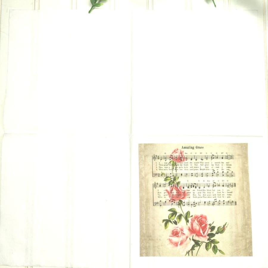 Amazing Grace & Roses Christian Paper Decoupage Napkins