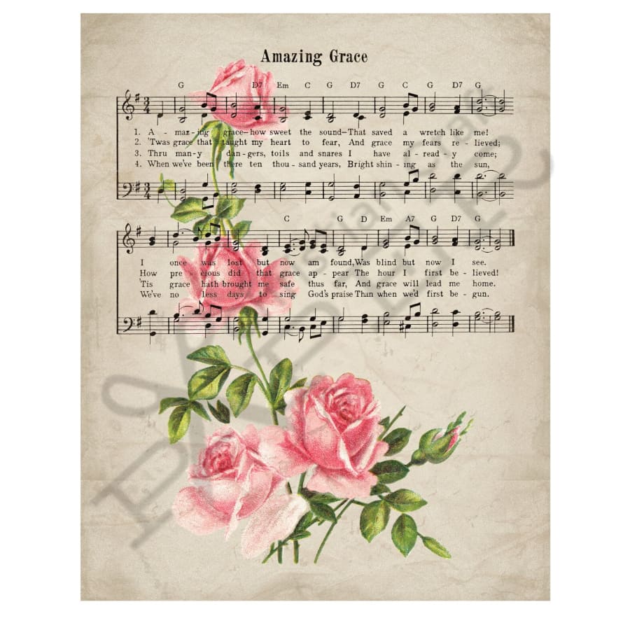 Amazing Grace Roses Washi/Rice Paper Decoupage Sheet
