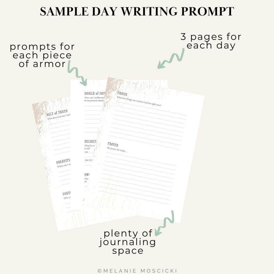 Armor of God Guided Journal | Written By Melanie Moscicki