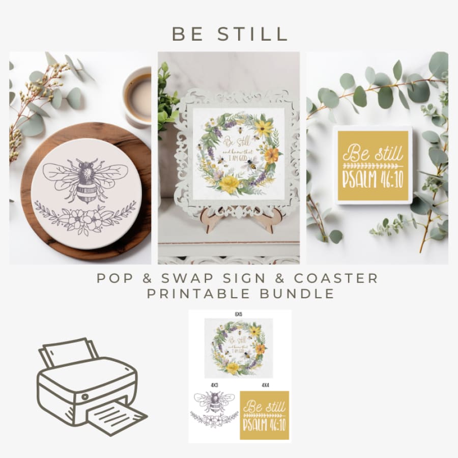 Be Still DIGITAL Quick Craft Bundle