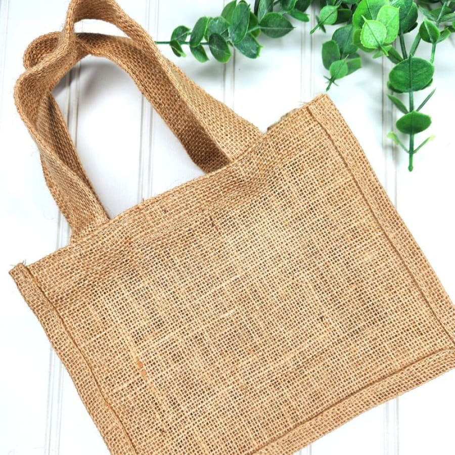 Burlap Jute Mini Bag