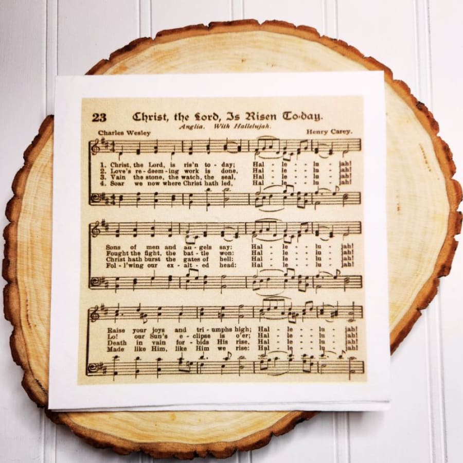 Christ The Lord Is Risen Today Hymn Christian Paper