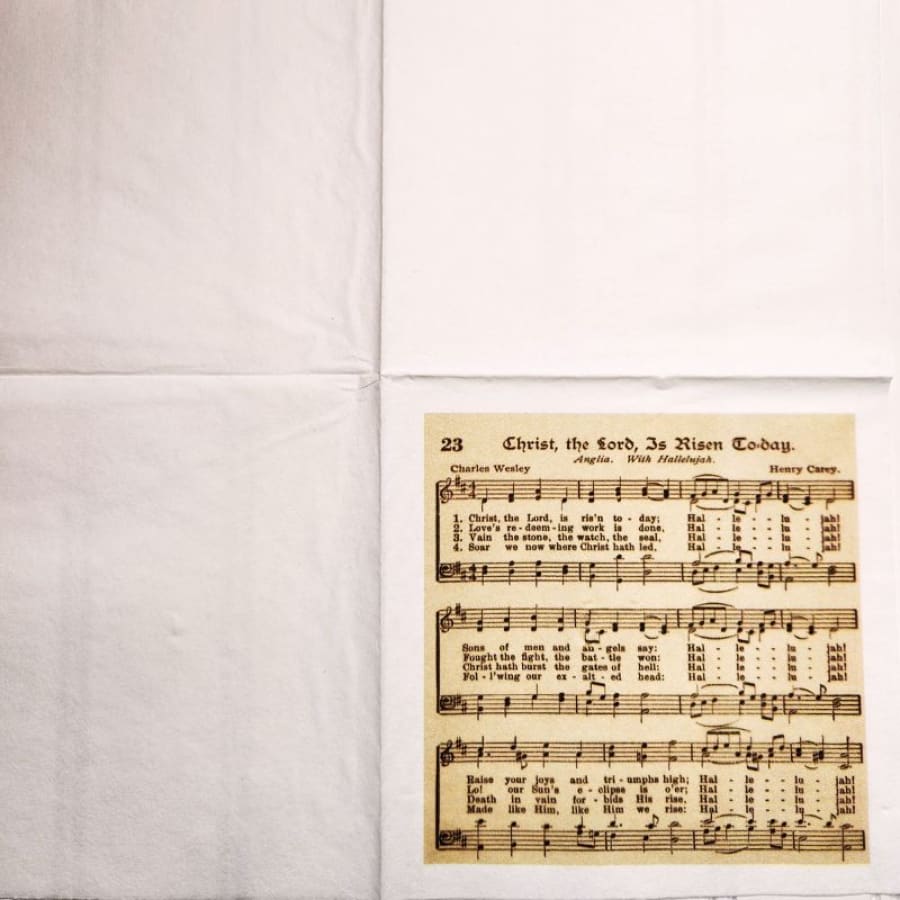 Christ The Lord Is Risen Today Hymn Christian Paper