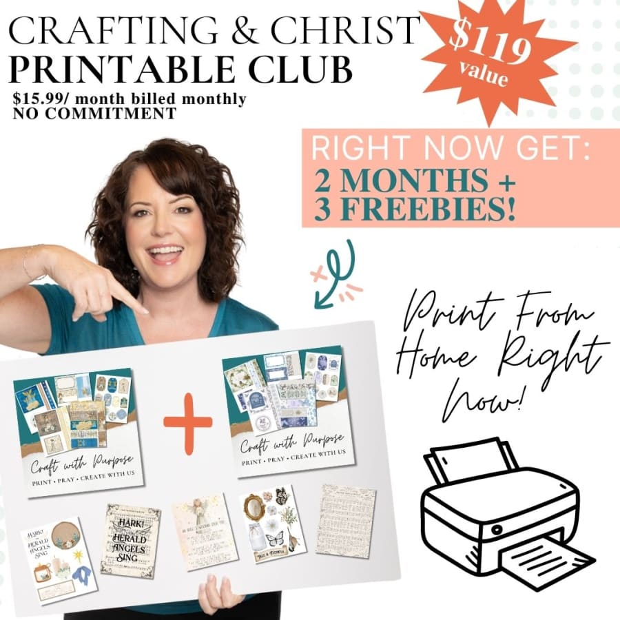 Christian Printable Craft Club – New Faith-Filled Designs
