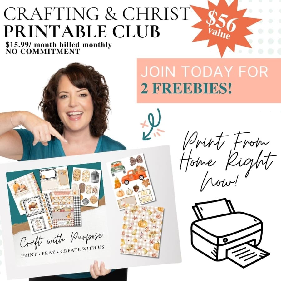 Christian Printable Craft Club – New Faith Filled Designs