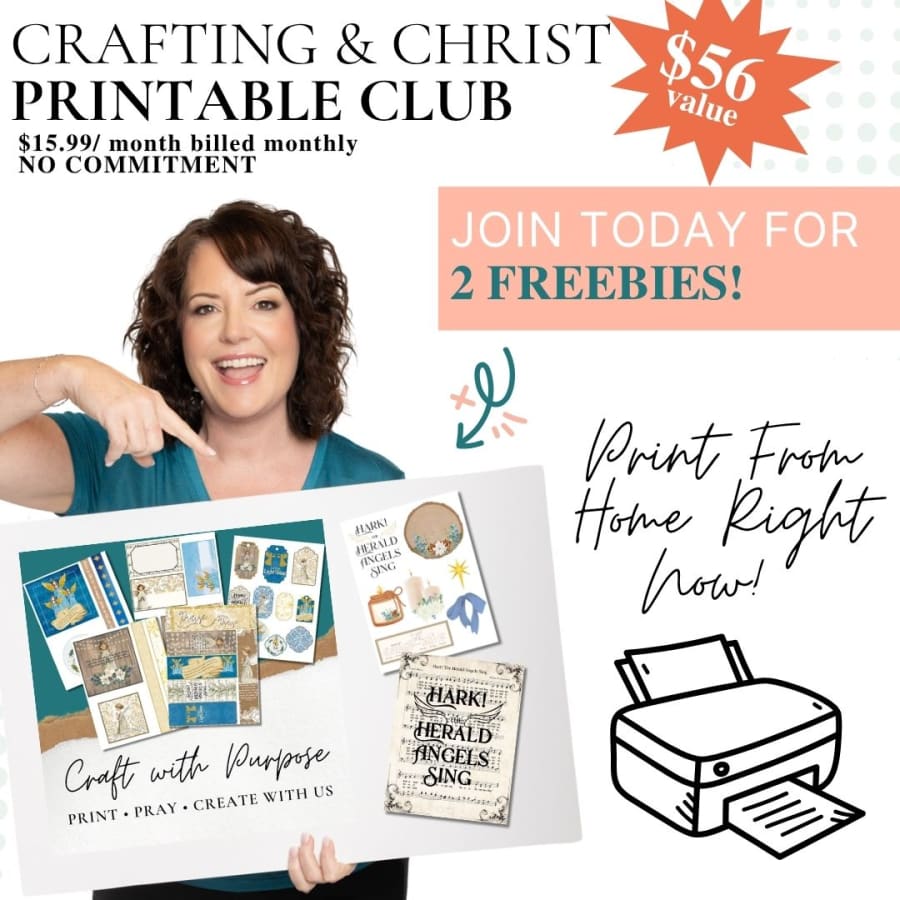 Christian Printable Craft Club – New Faith-Filled Designs